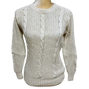 Samantha Starr Vintage Ivory Knit Sweater Women S